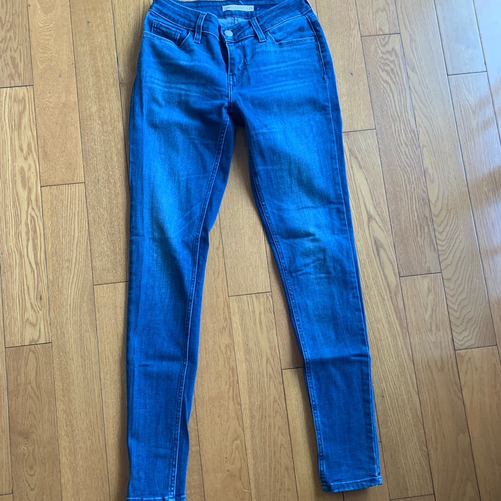 Women blue 535 super skinny jeans size 25